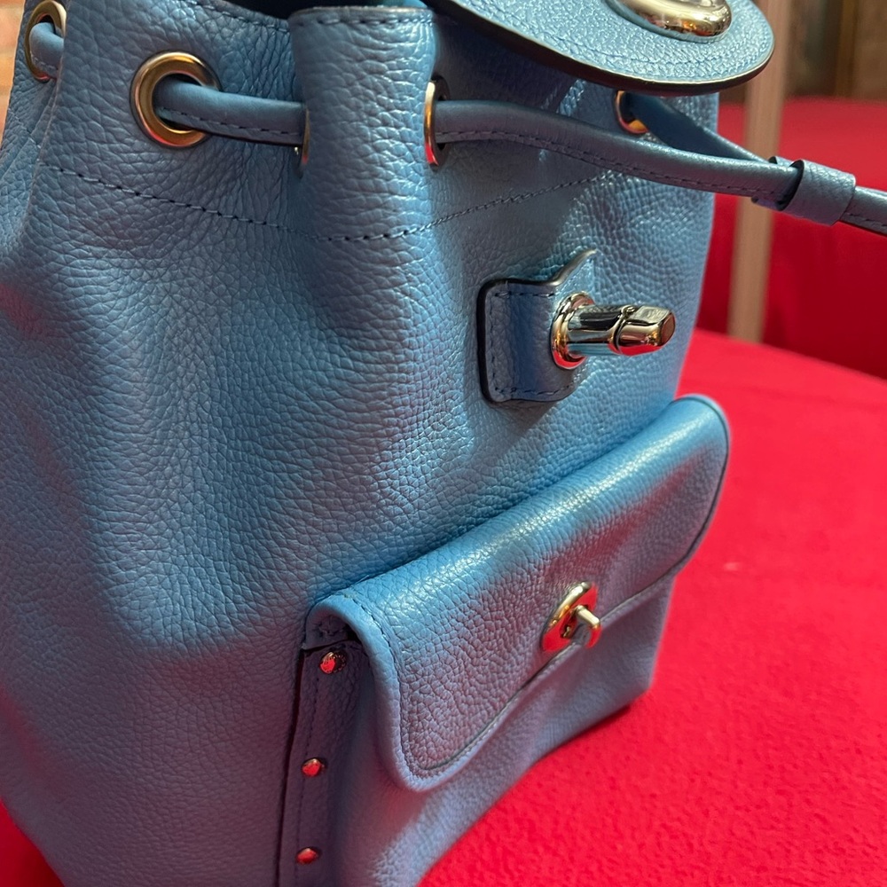 Women’s Authentic Coach Leather Mini Backpack - image 3